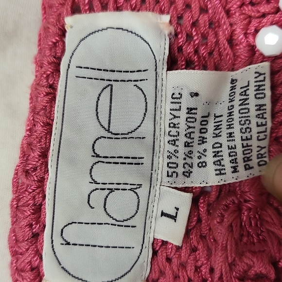 Vintage beaded knitted sweater l - Picture 6 of 8